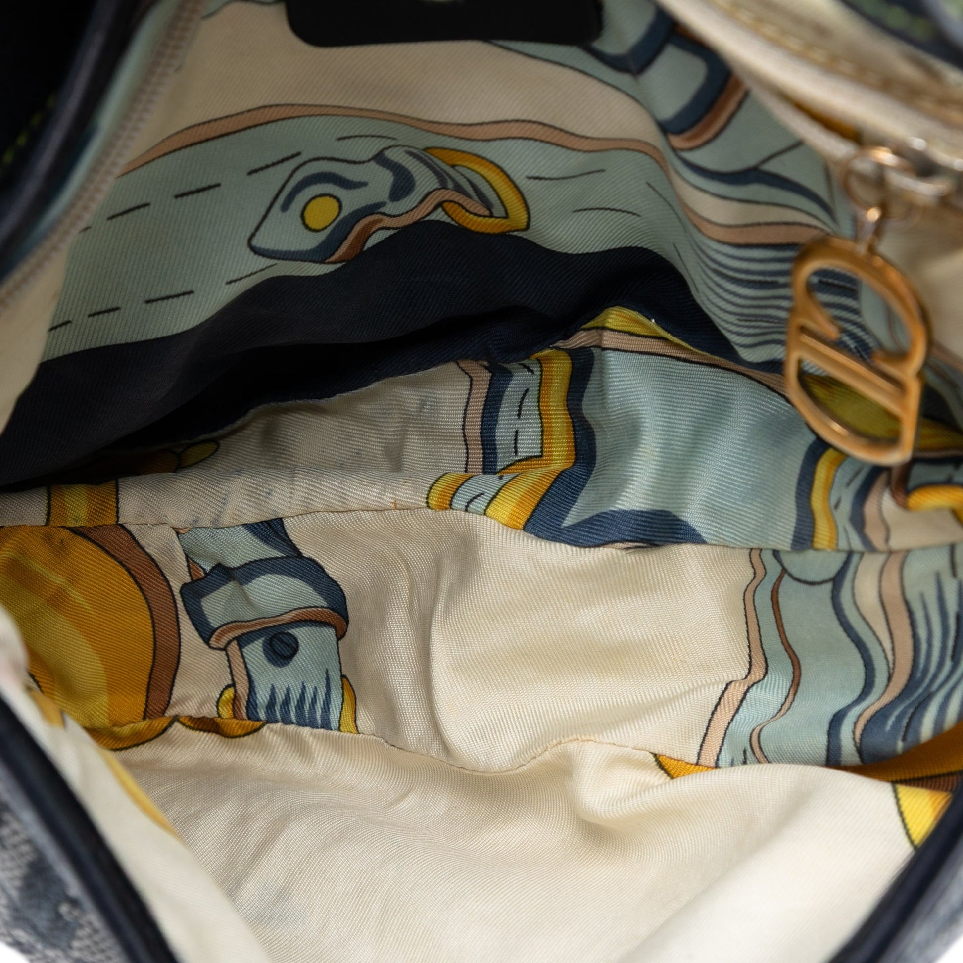 Dior Diorissimo Canvas Saddle Bag