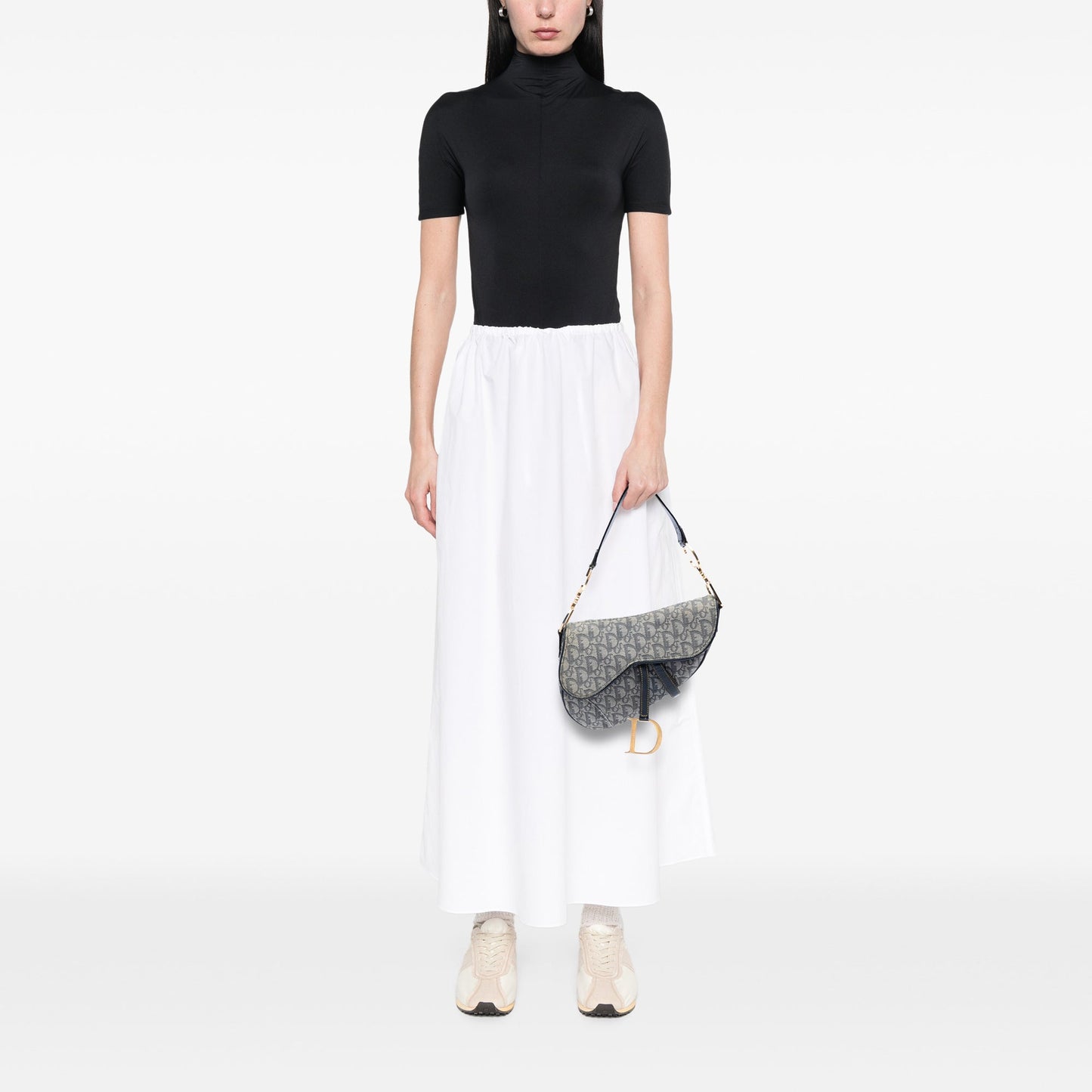 Dior Diorissimo Canvas Saddle Bag