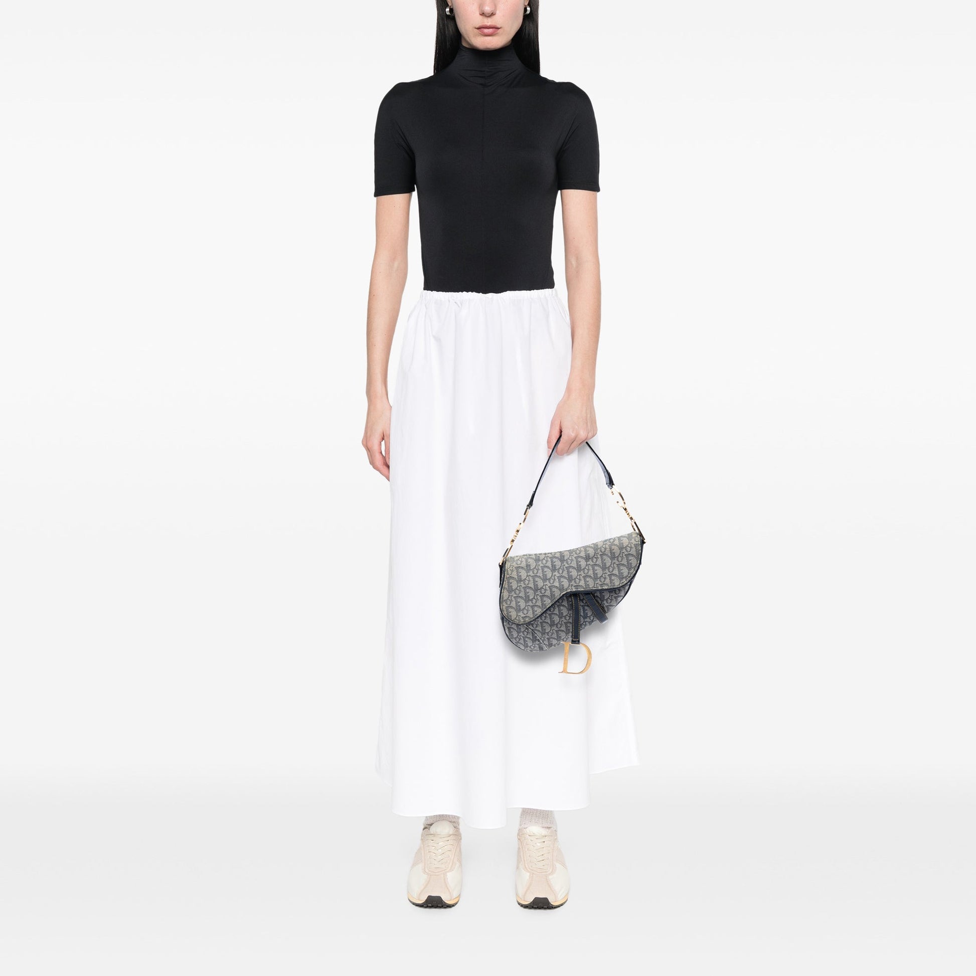 Dior Diorissimo Canvas Saddle Bag