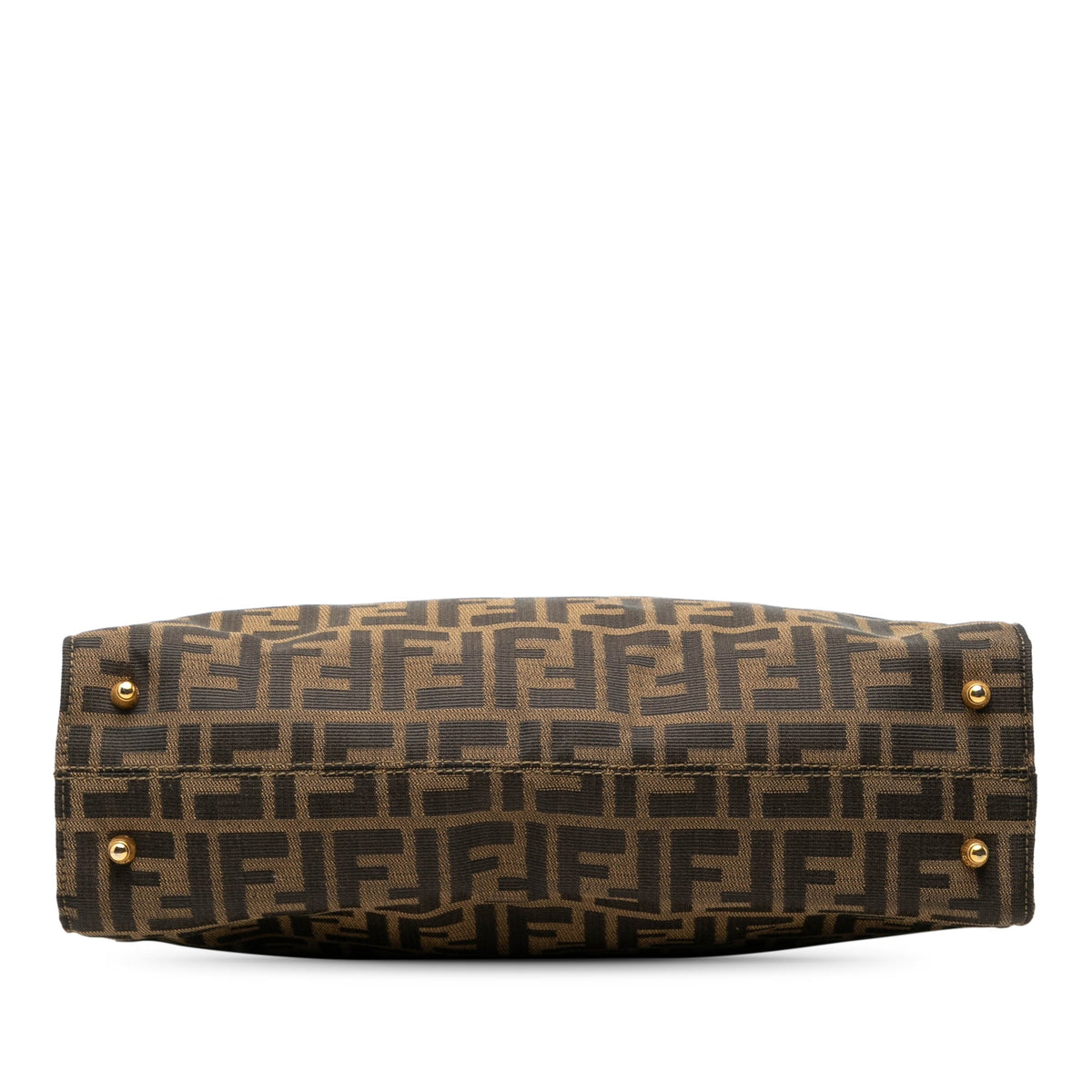 Fendi Zucca Canvas Twins Tote — Brown
