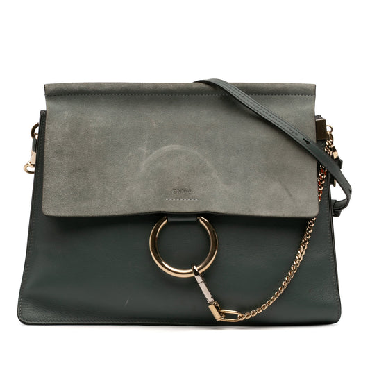 Chloé Medium Calfskin and Suede Faye Crossbody