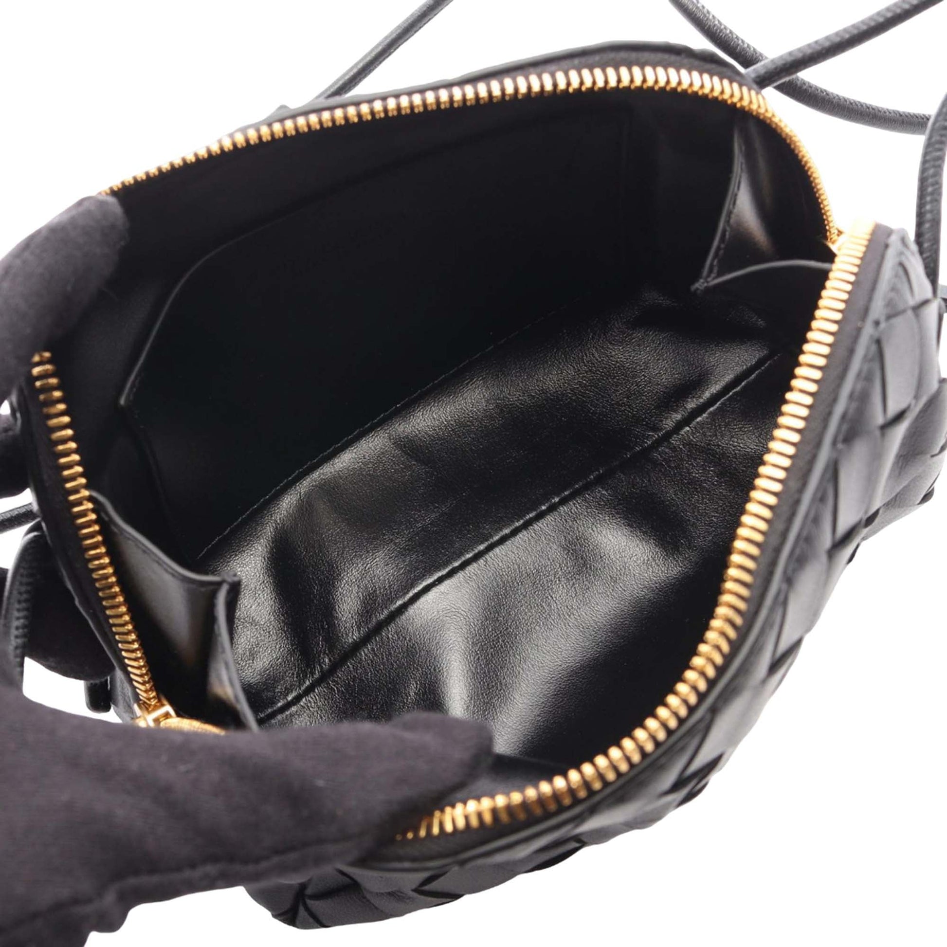 Bottega Veneta Lambskin Intrecciato Concert Pouch