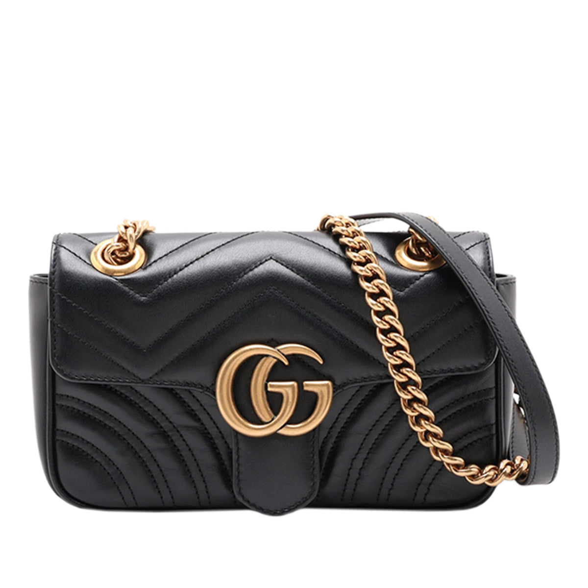 Gucci Super Mini GG Marmont — Black