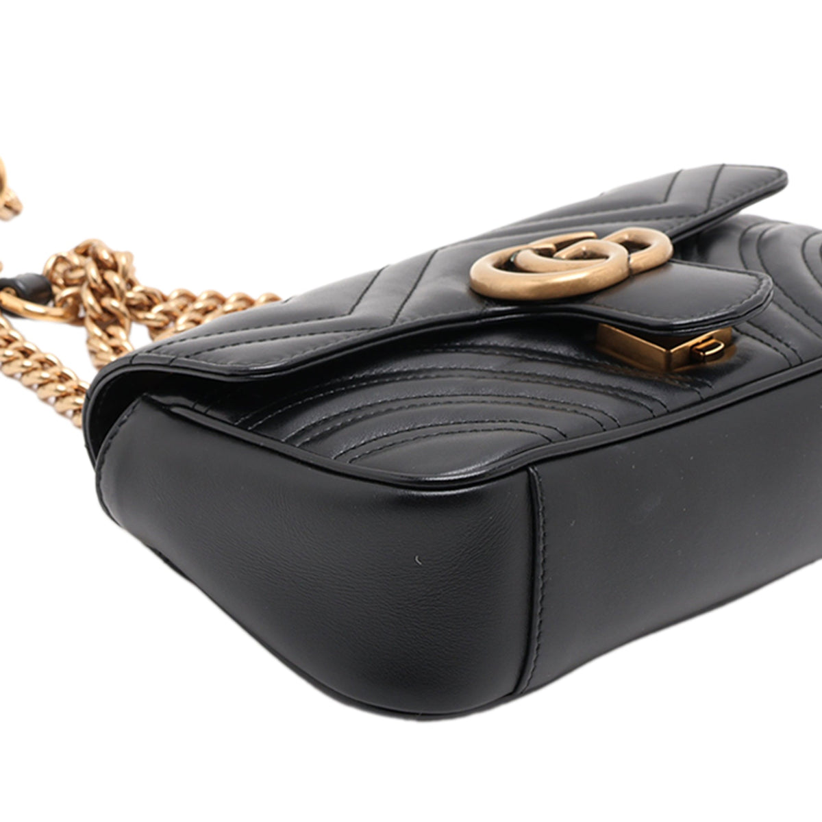 Gucci Super Mini GG Marmont — Black