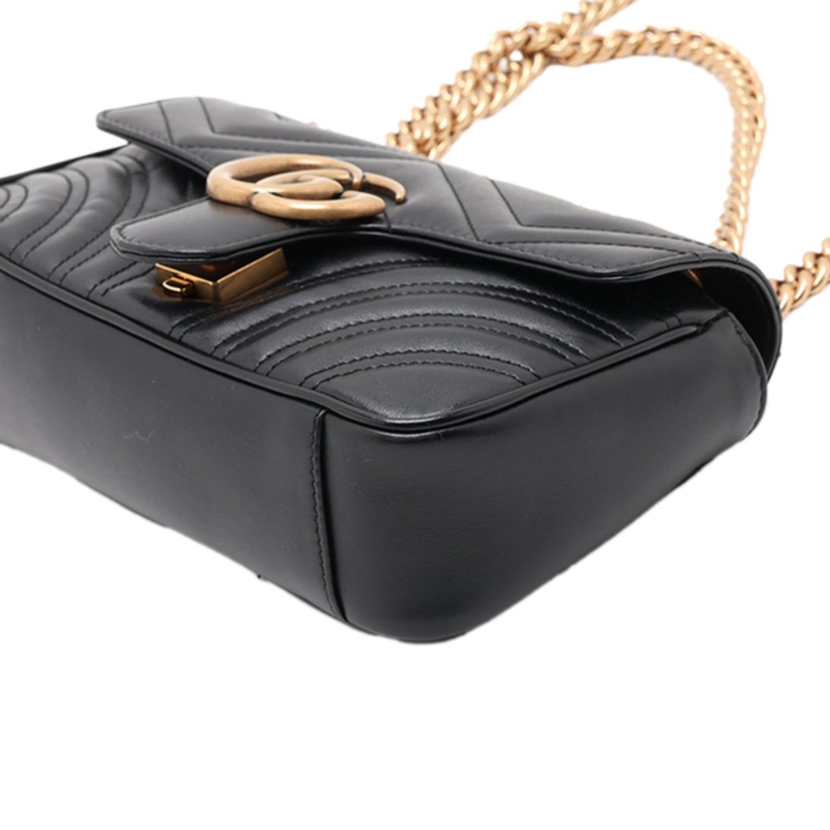 Gucci Super Mini GG Marmont — Black