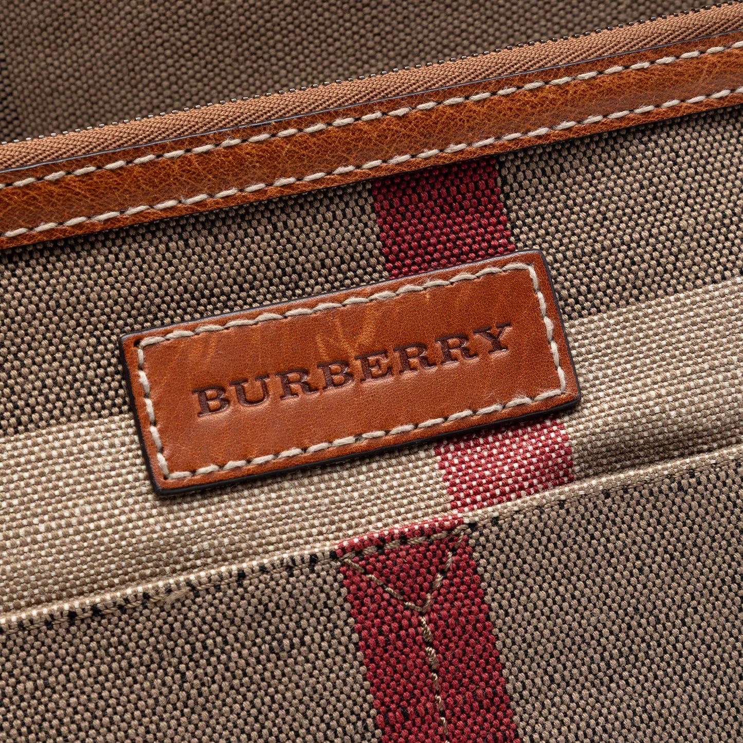 Burberry Medium Mega Check Canvas Tottenham Brit Satchel