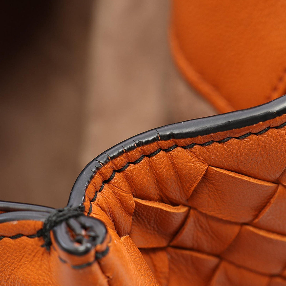 Bottega Veneta Nappa Intrecciato Luna Crossbody — Brown