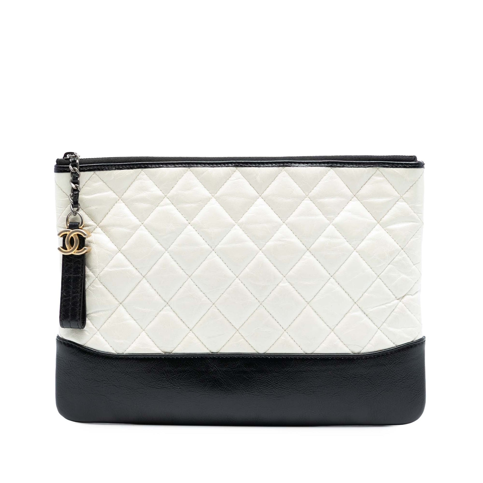 Chanel Medium Aged Calfskin Gabrielle O Case Clutch