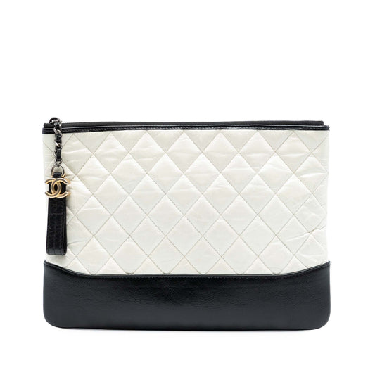 Chanel Medium Aged Calfskin Gabrielle O Case Clutch