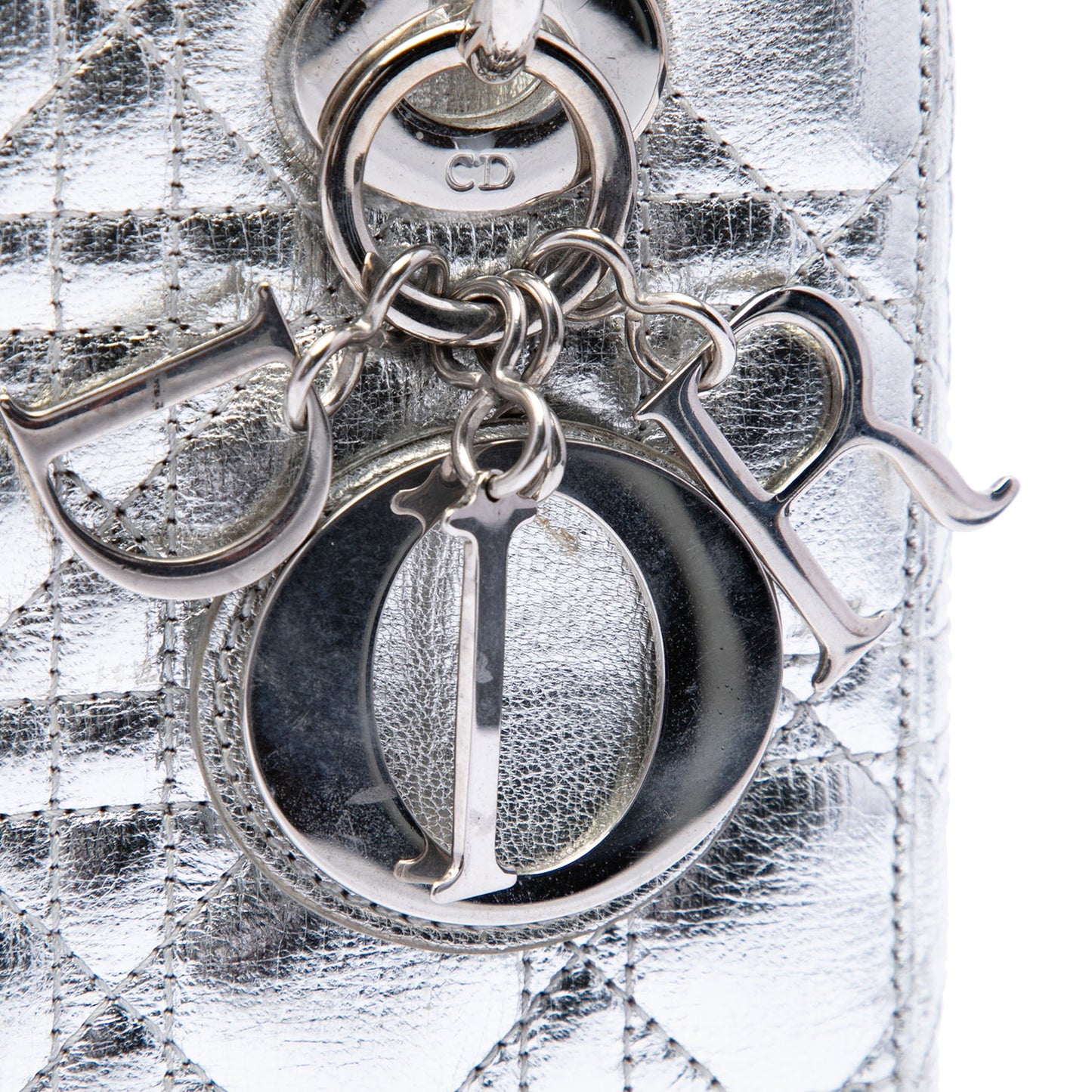 Dior Small Metallic Lambskin Cannage My ABCDior Lady Dior