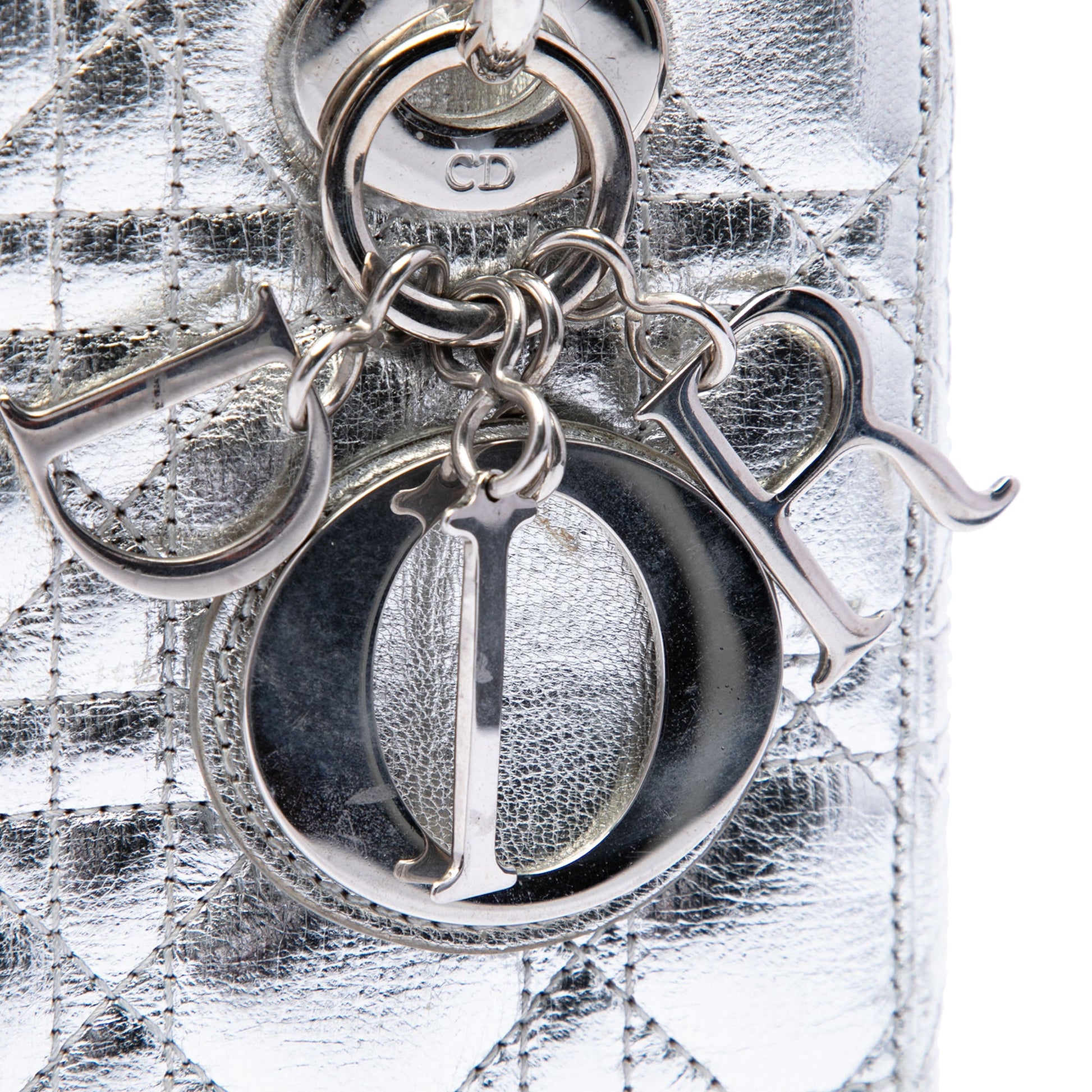 Dior Small Metallic Lambskin Cannage My ABCDior Lady Dior