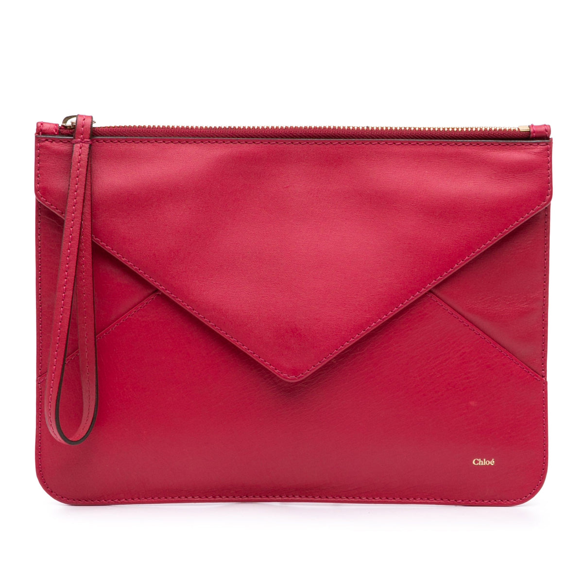 Chloé Leather Envelope Clutch