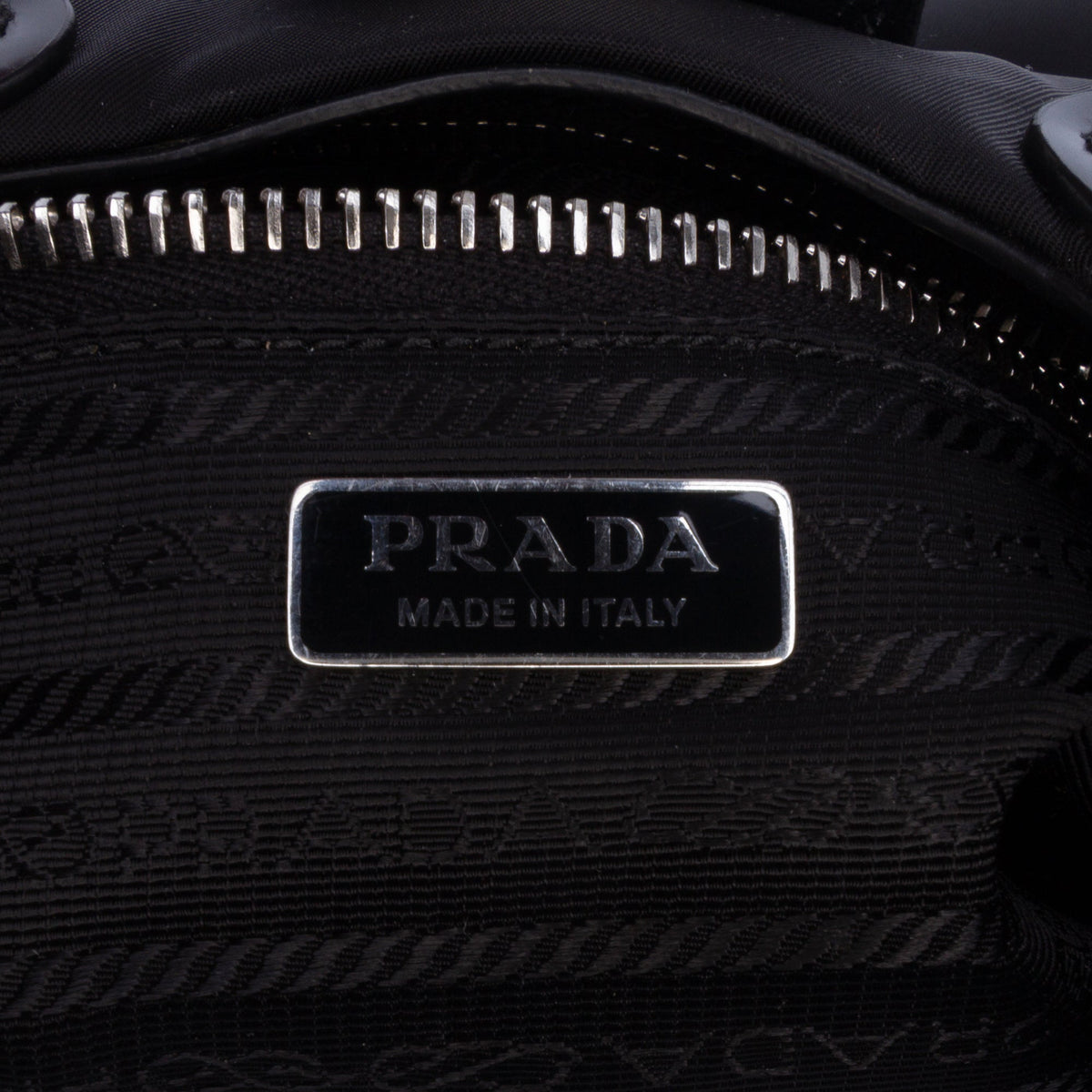 Prada Re Nylon and Shiny Calfskin Re Edition 2002 Moon Satchel