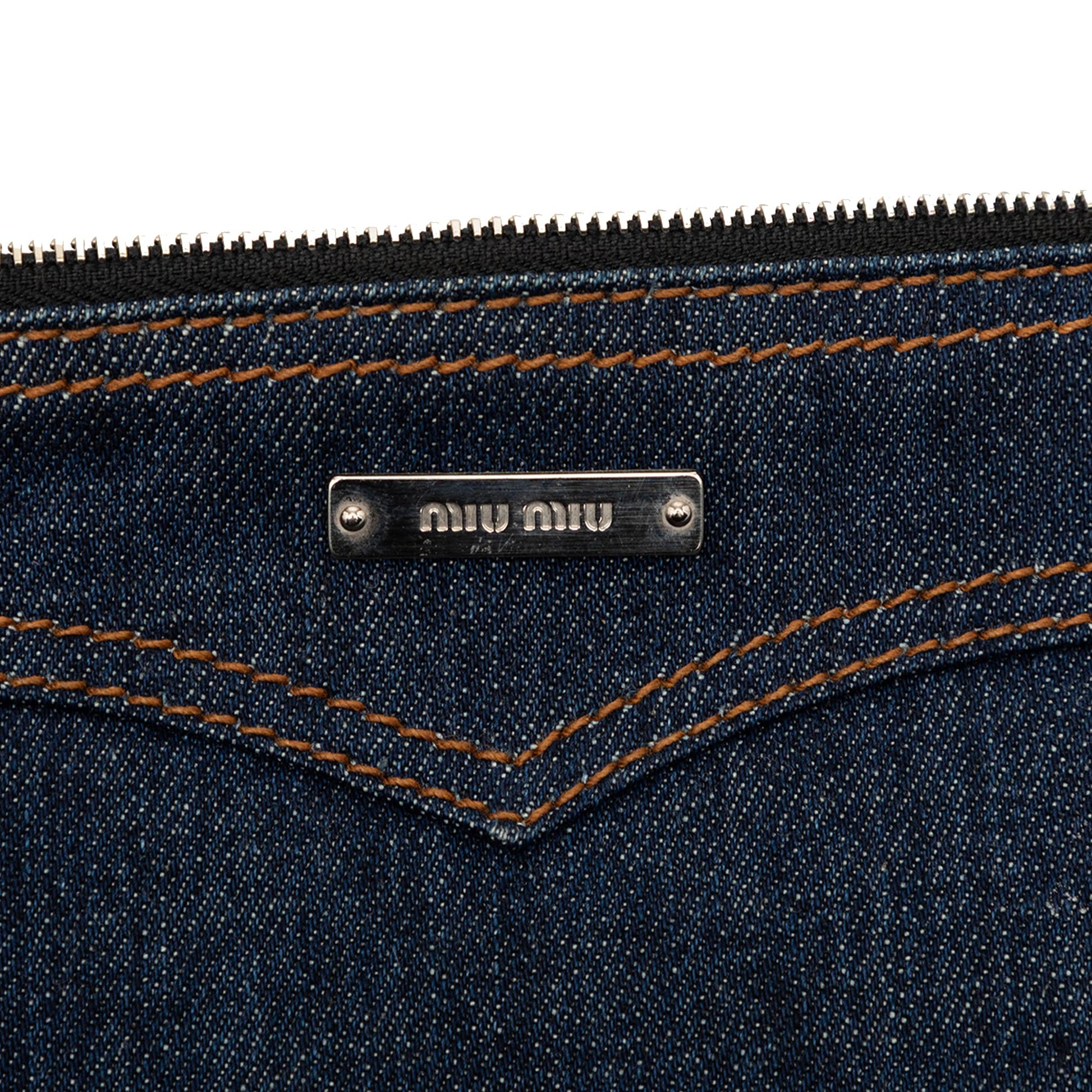 Miu Miu Denim Shoulder Bag