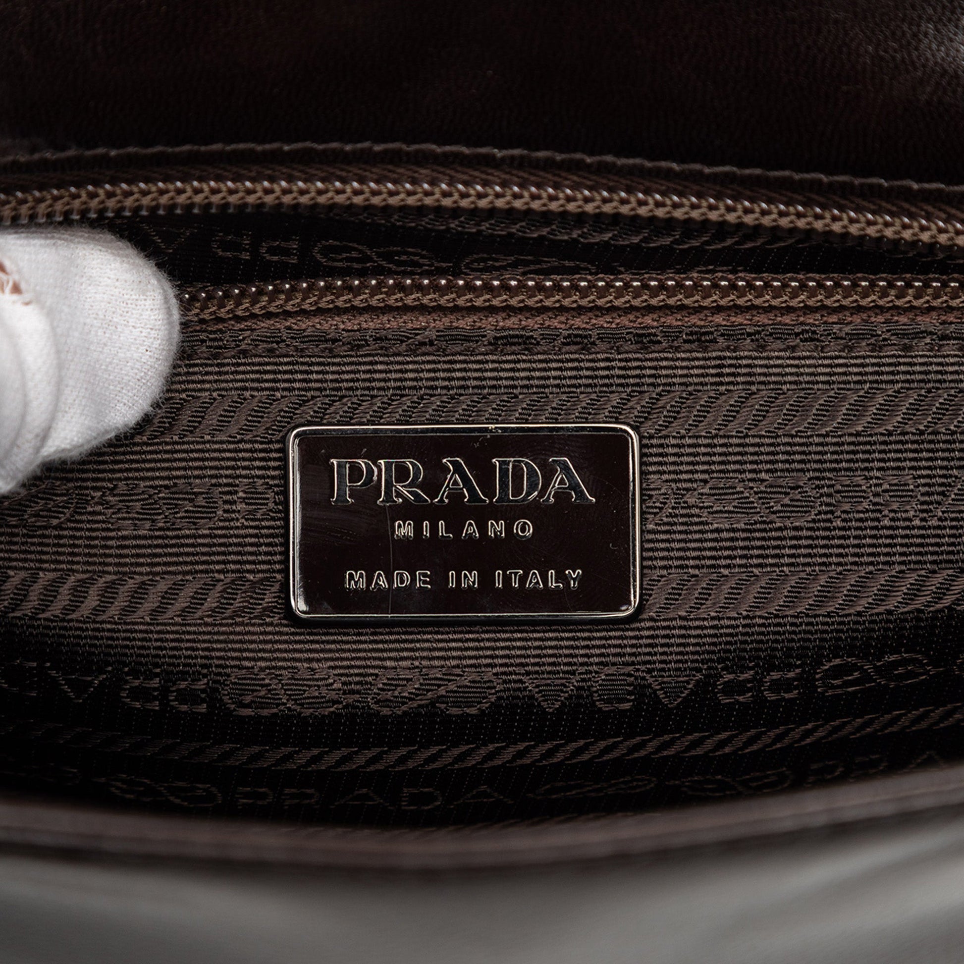 Goatskin Madras Swing Chain Shoulder Bag