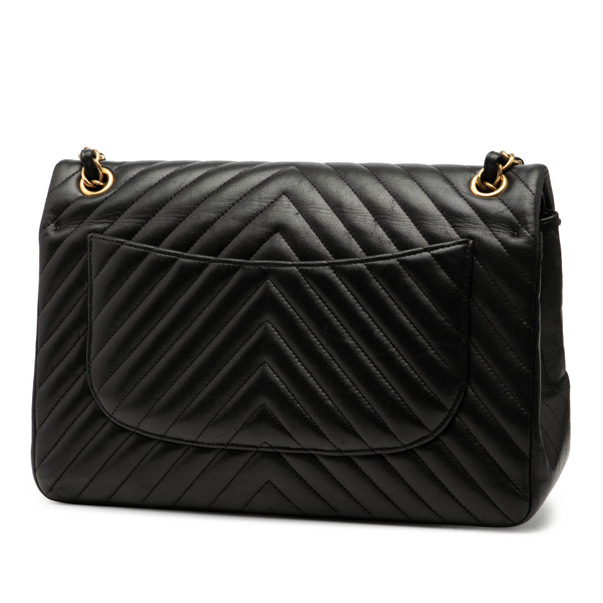 Chanel Jumbo Classic Chevron Lambskin Double Flap