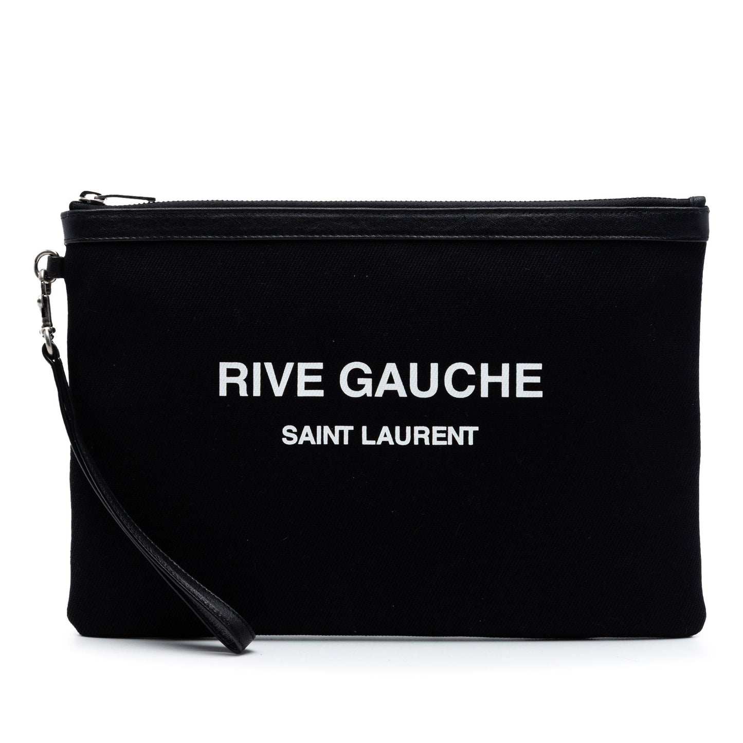 Saint Laurent Canvas Rive Gauche Clutch