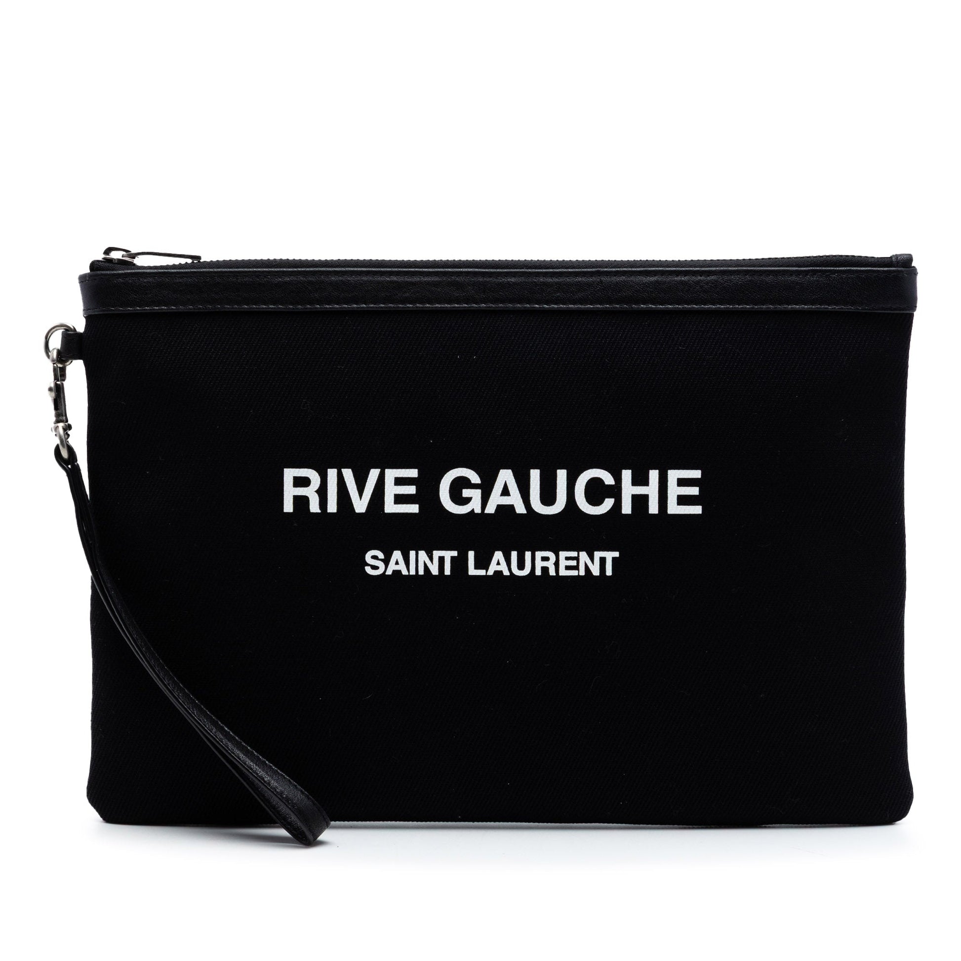 Saint Laurent Canvas Rive Gauche Clutch