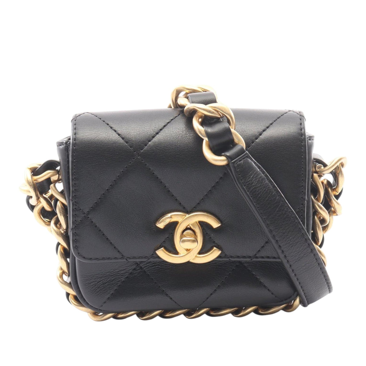Chanel Mini Quilted Calfskin Framing Chain Flap