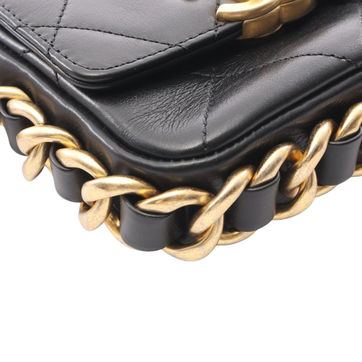 Chanel Mini Quilted Calfskin Framing Chain Flap