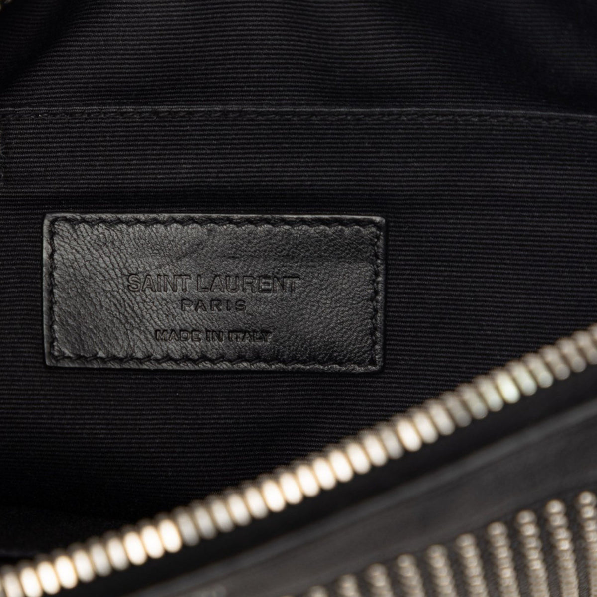 Saint Laurent Studded Leather Clutch