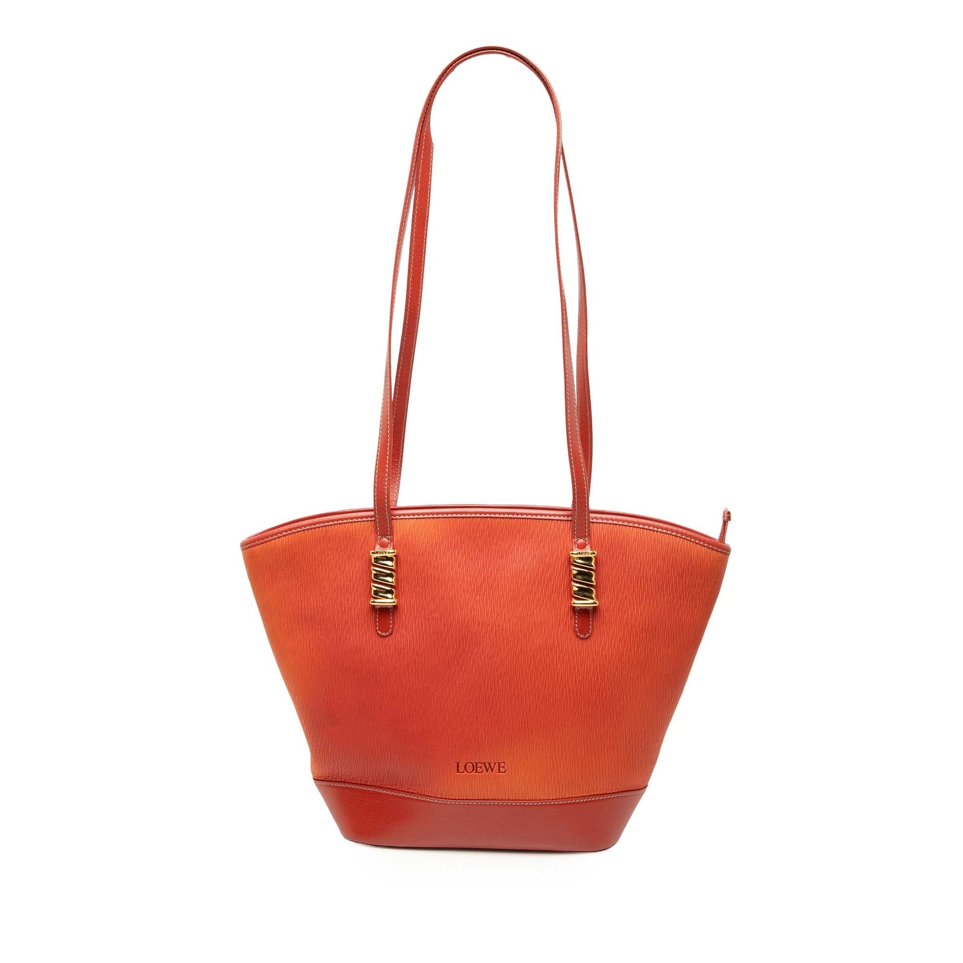 LOEWE Leather Velazquez Twist Shoulder Bag