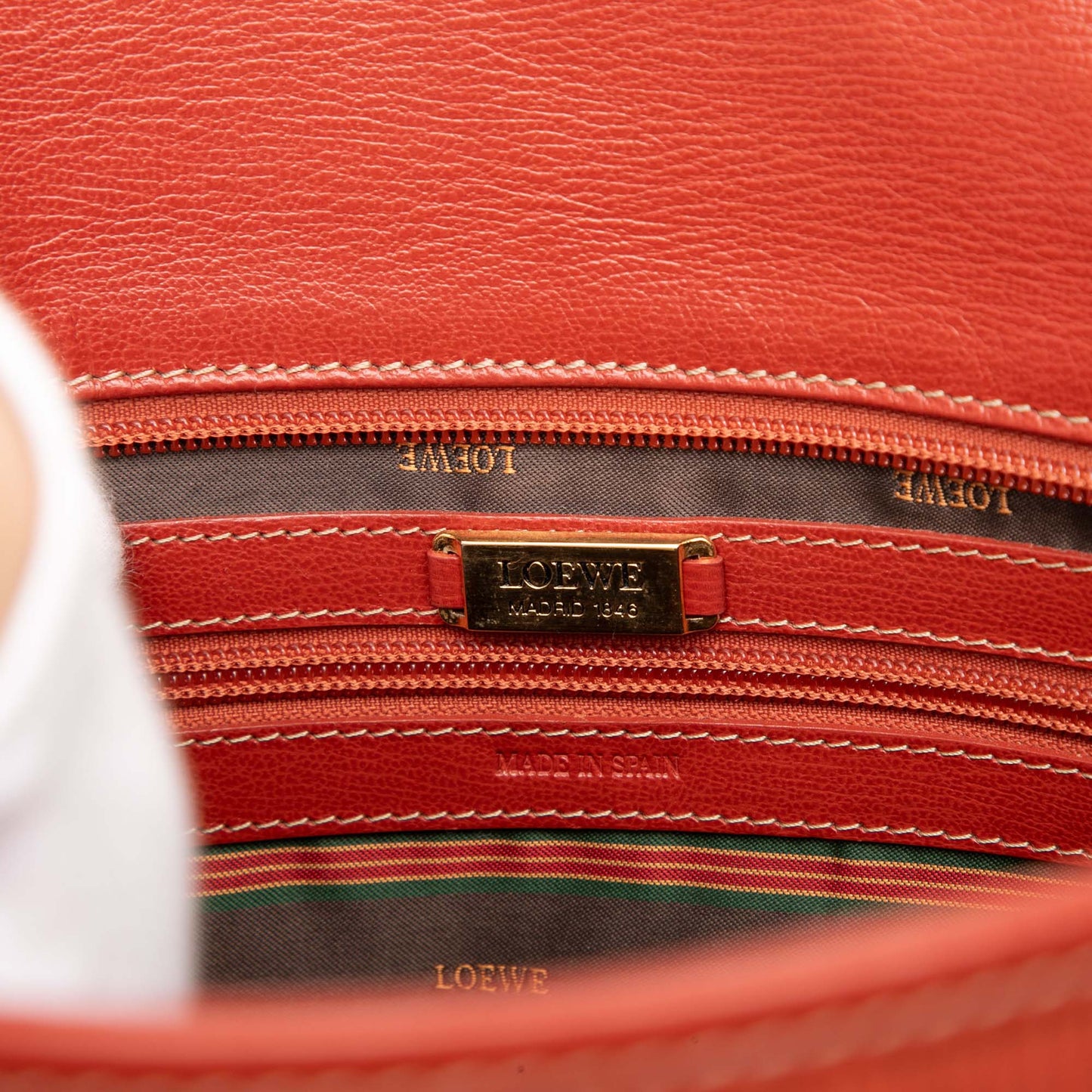 LOEWE Leather Velazquez Twist Shoulder Bag