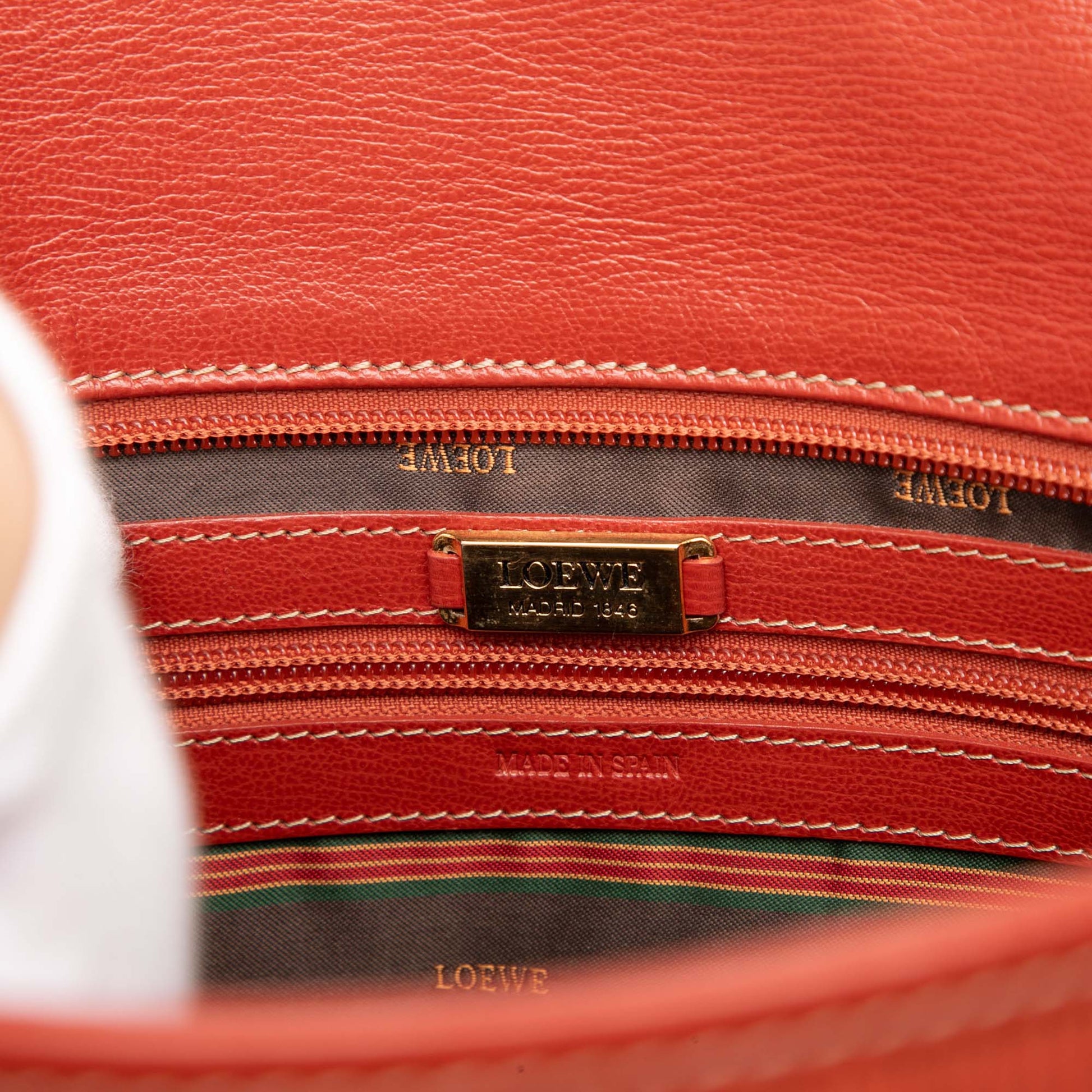 LOEWE Leather Velazquez Twist Shoulder Bag