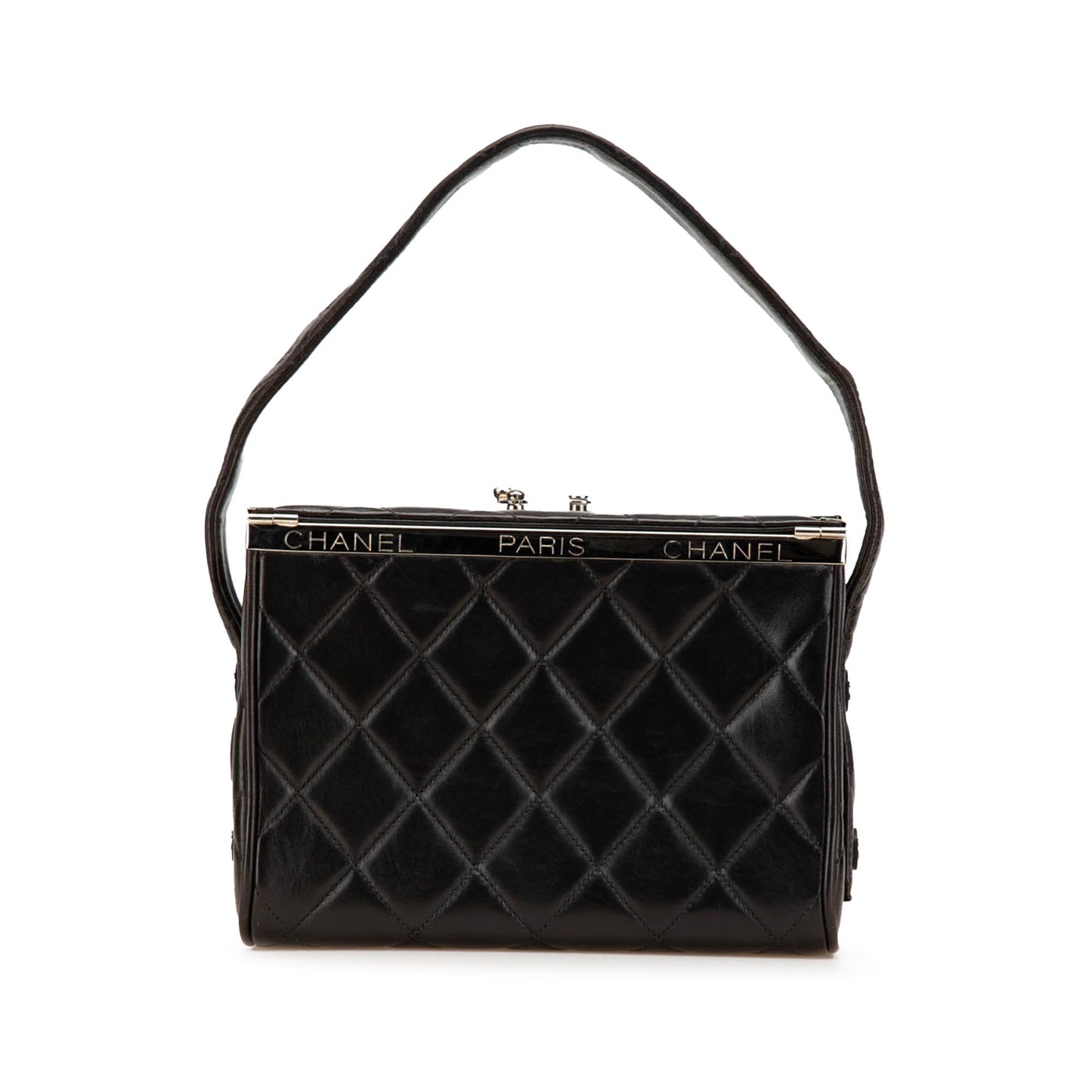 Chanel Quilted Lambskin Leather Box Bag