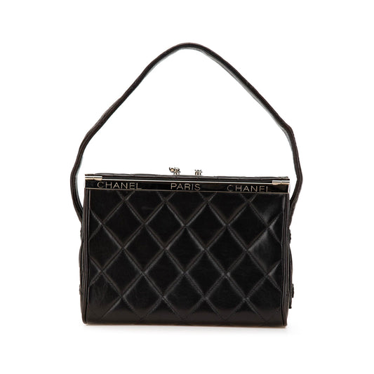 Chanel Quilted Lambskin Leather Box Bag