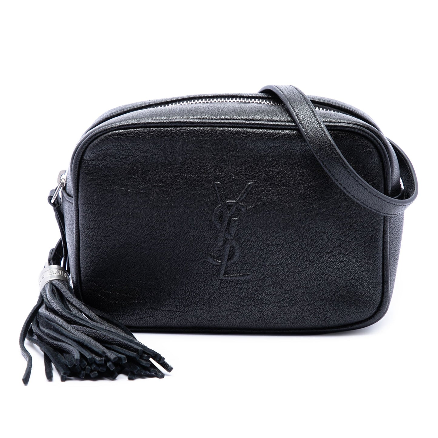 Saint Laurent Lambskin Monogram Lou Tassel Belt Bag