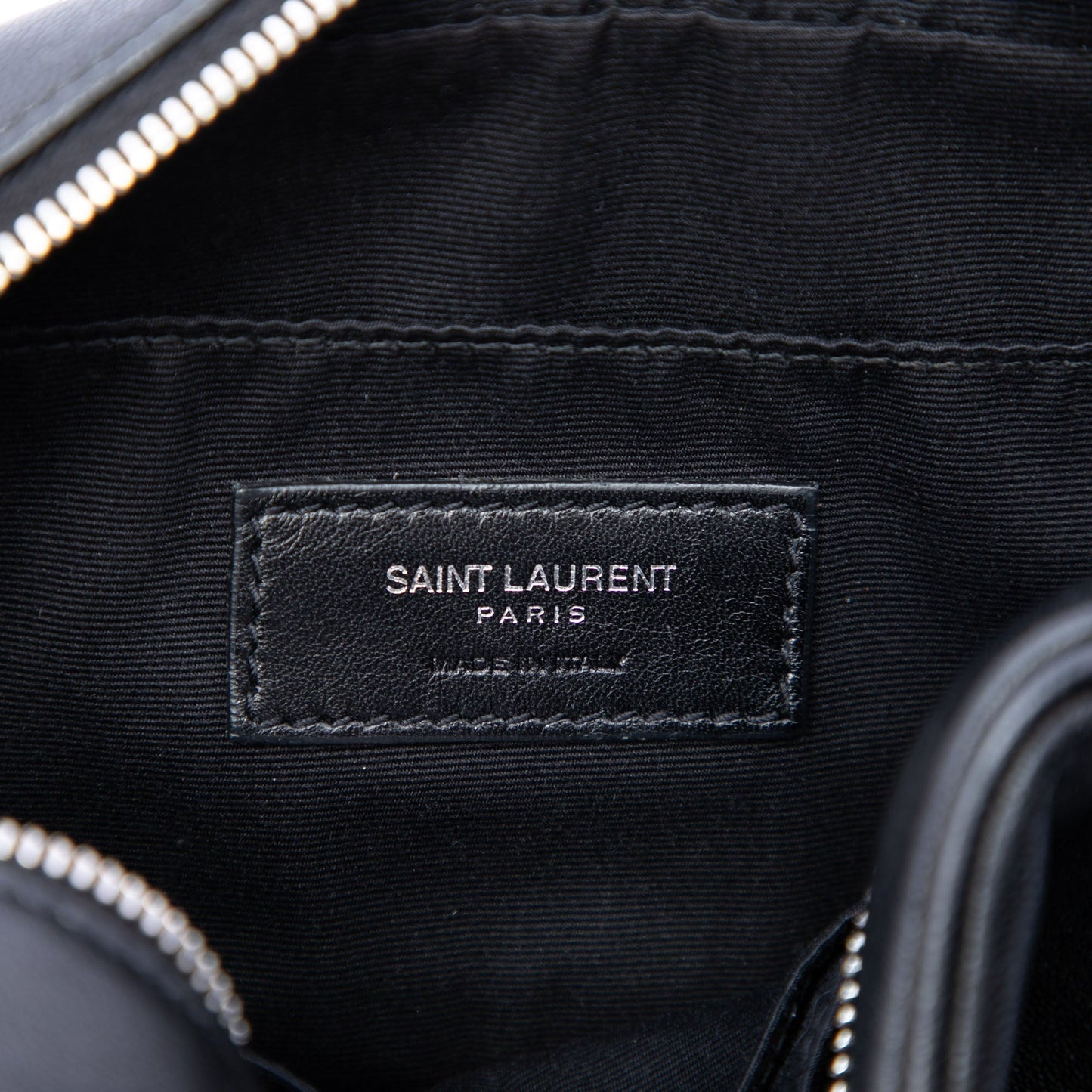 Saint Laurent Lambskin Monogram Lou Tassel Belt Bag