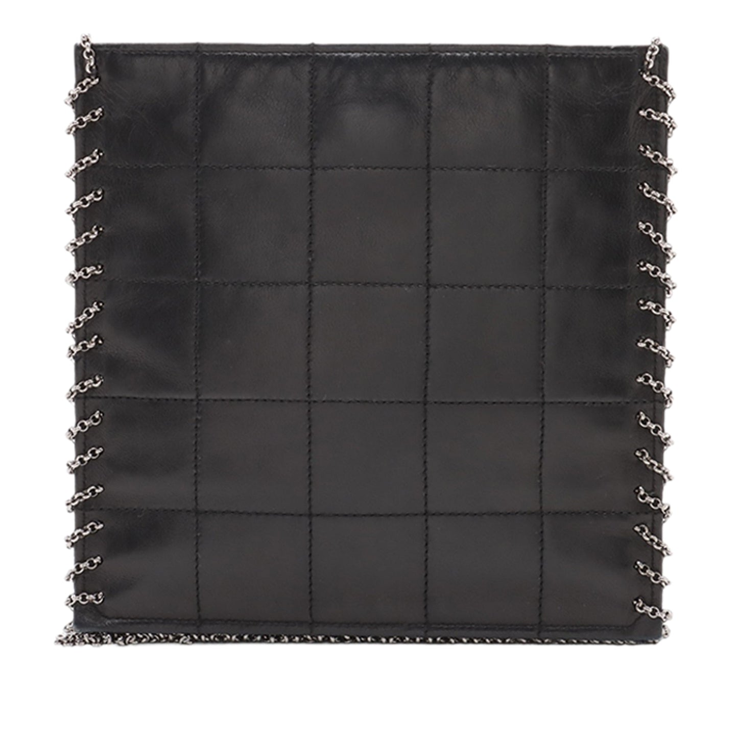 Chanel CC Choco Bar Lambskin Chain Fringe Crossbody
