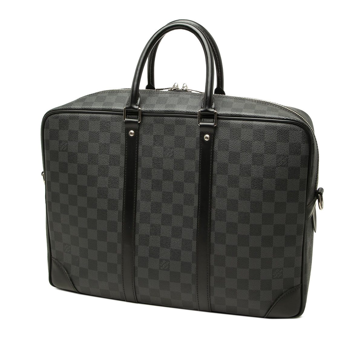 Louis Vuitton Damier Graphite Porte Documents Voyage GM — Black
