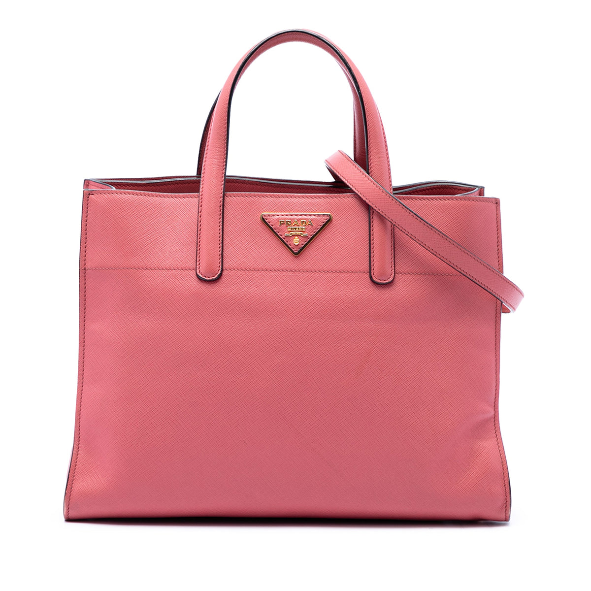 Prada Saffiano Soft Triple Pocket Tote