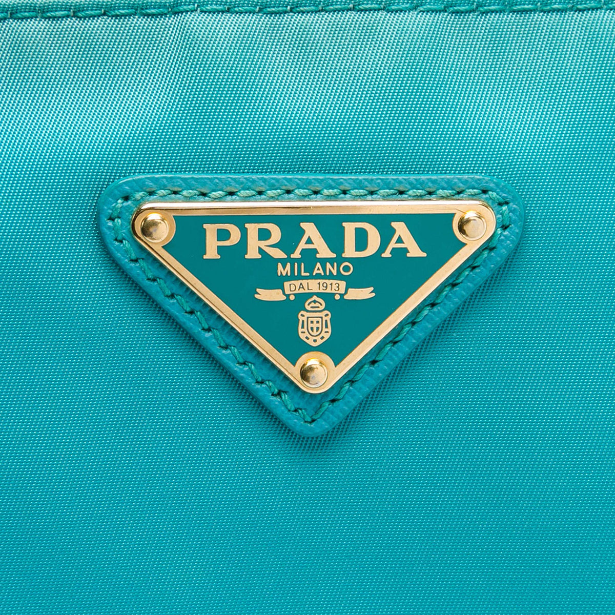 Prada Saffiano Trimmed Tessuto Zip Top Crossbody