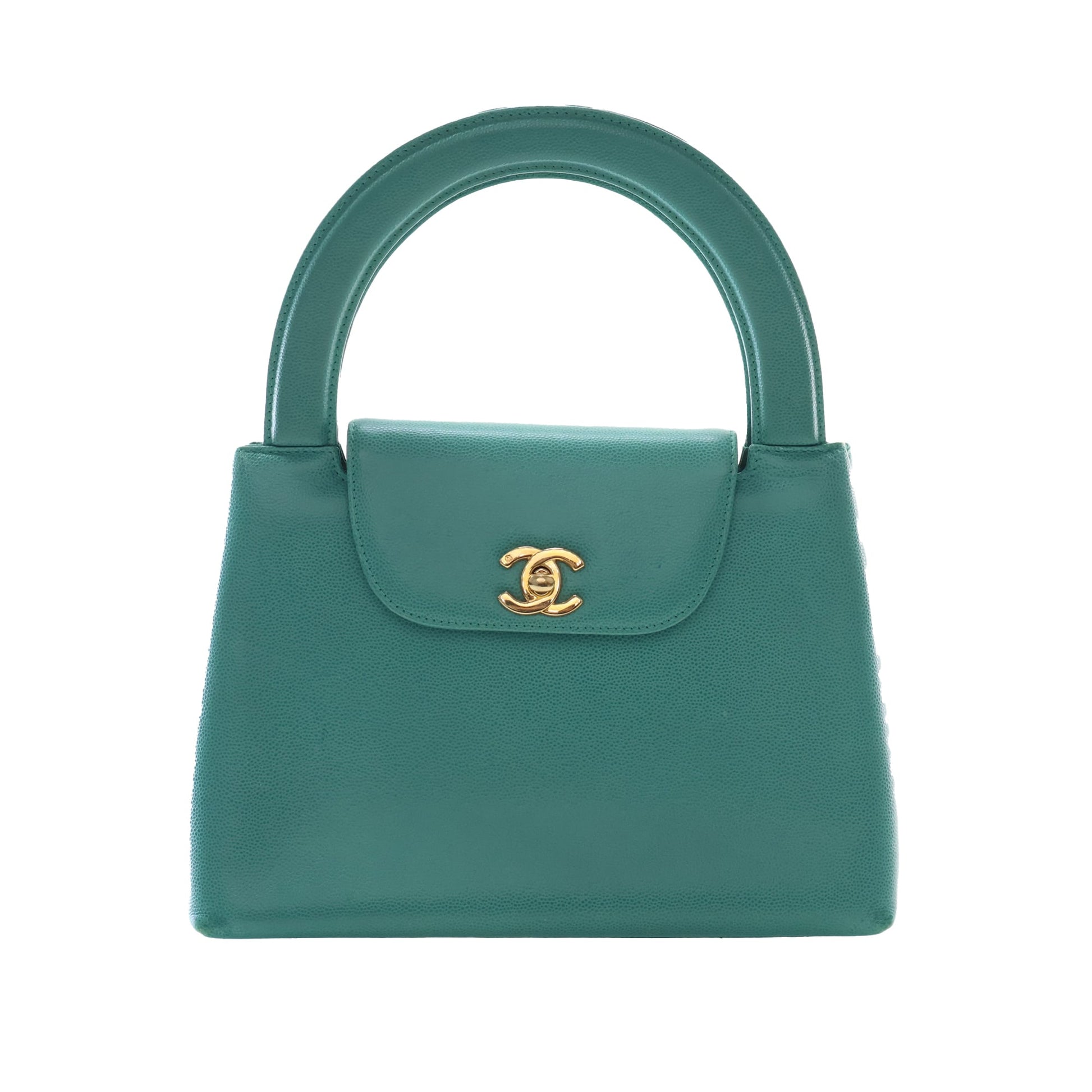 Chanel CC Caviar Kelly Top Handle Flap