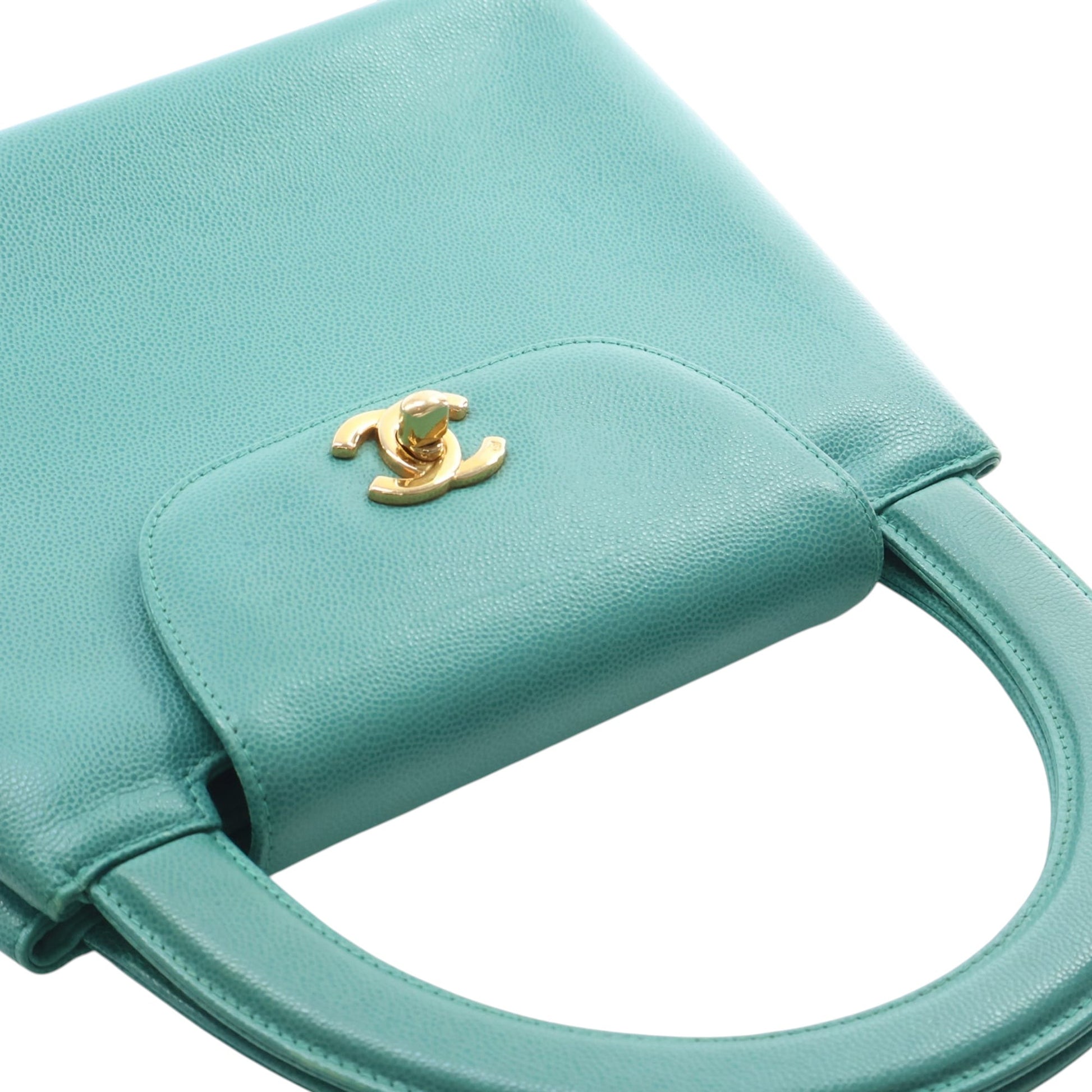 Chanel CC Caviar Kelly Top Handle Flap