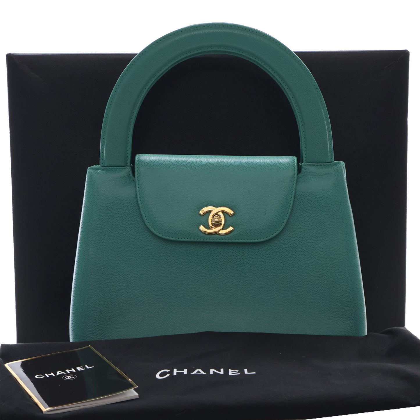 Chanel CC Caviar Kelly Top Handle Flap
