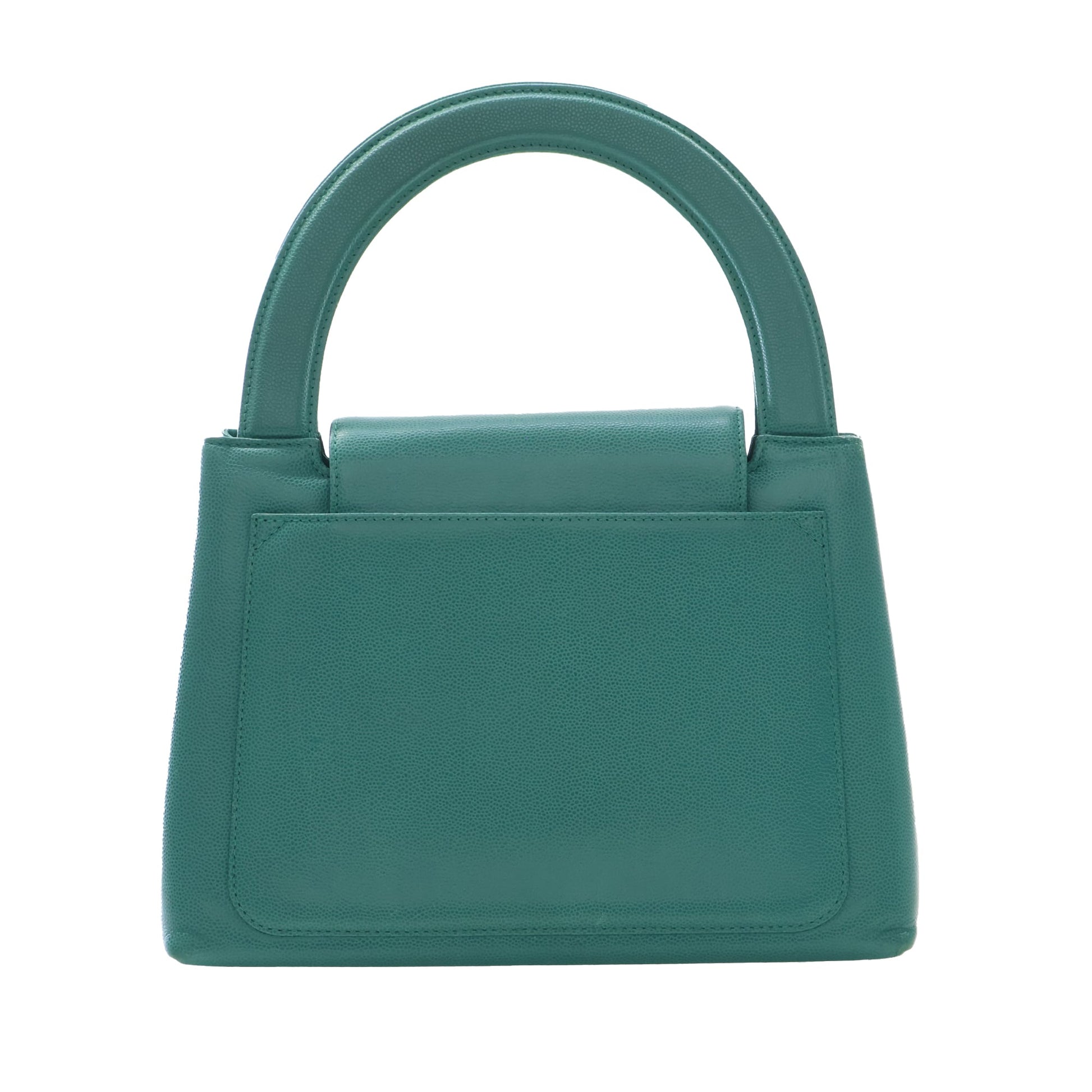 Chanel CC Caviar Kelly Top Handle Flap