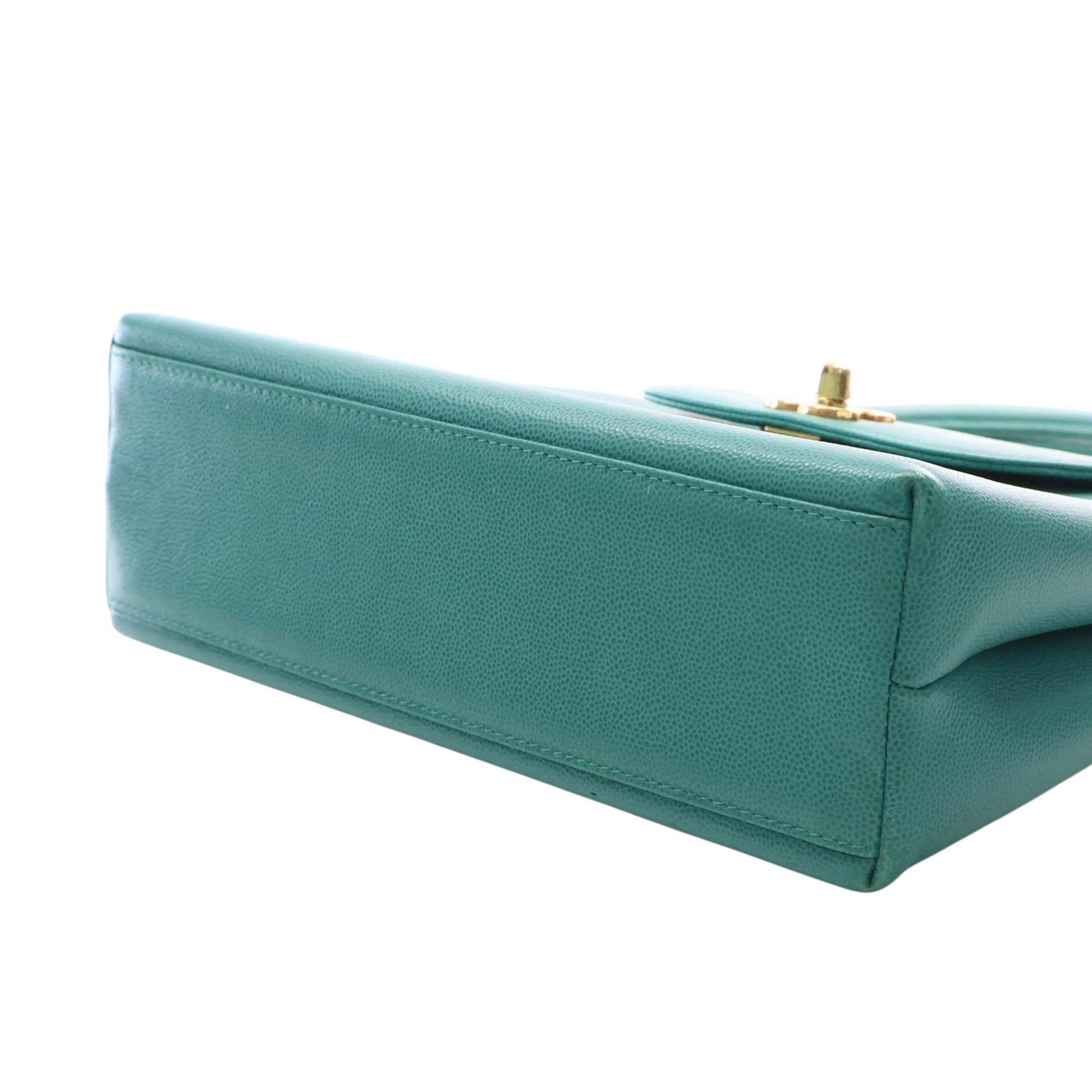 Chanel CC Caviar Kelly Top Handle Flap