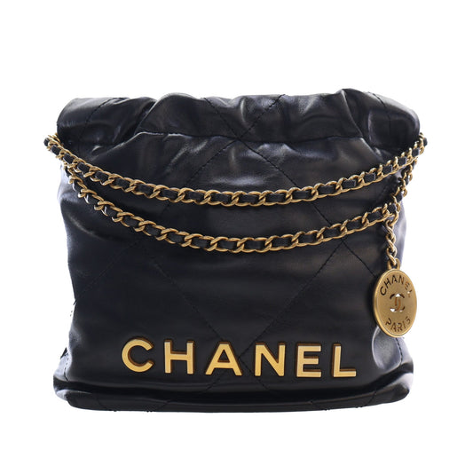 Chanel Mini Shiny Calfskin 22 Handbag