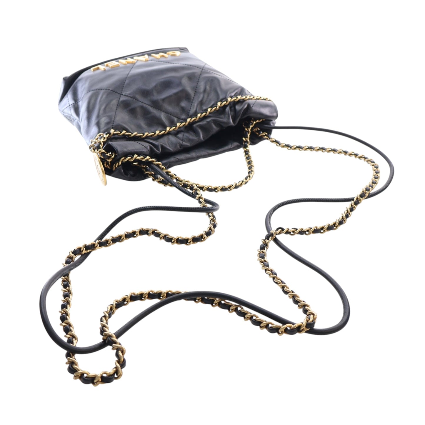 Chanel Mini Shiny Calfskin 22 Handbag