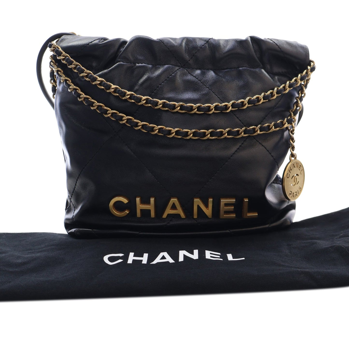 Chanel Mini Shiny Calfskin 22 Handbag
