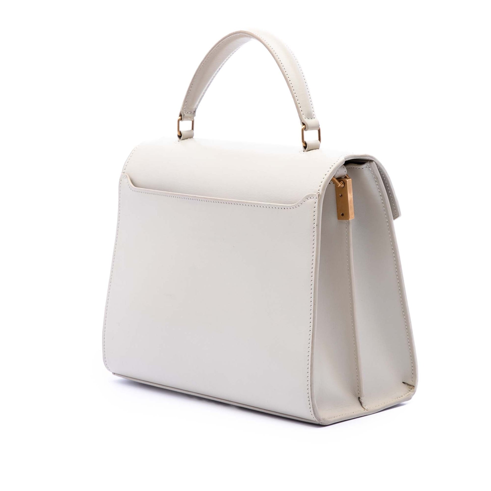 Saint Laurent Medium Smooth Calfskin Classic Monogram Cassandra Top Handle Bag