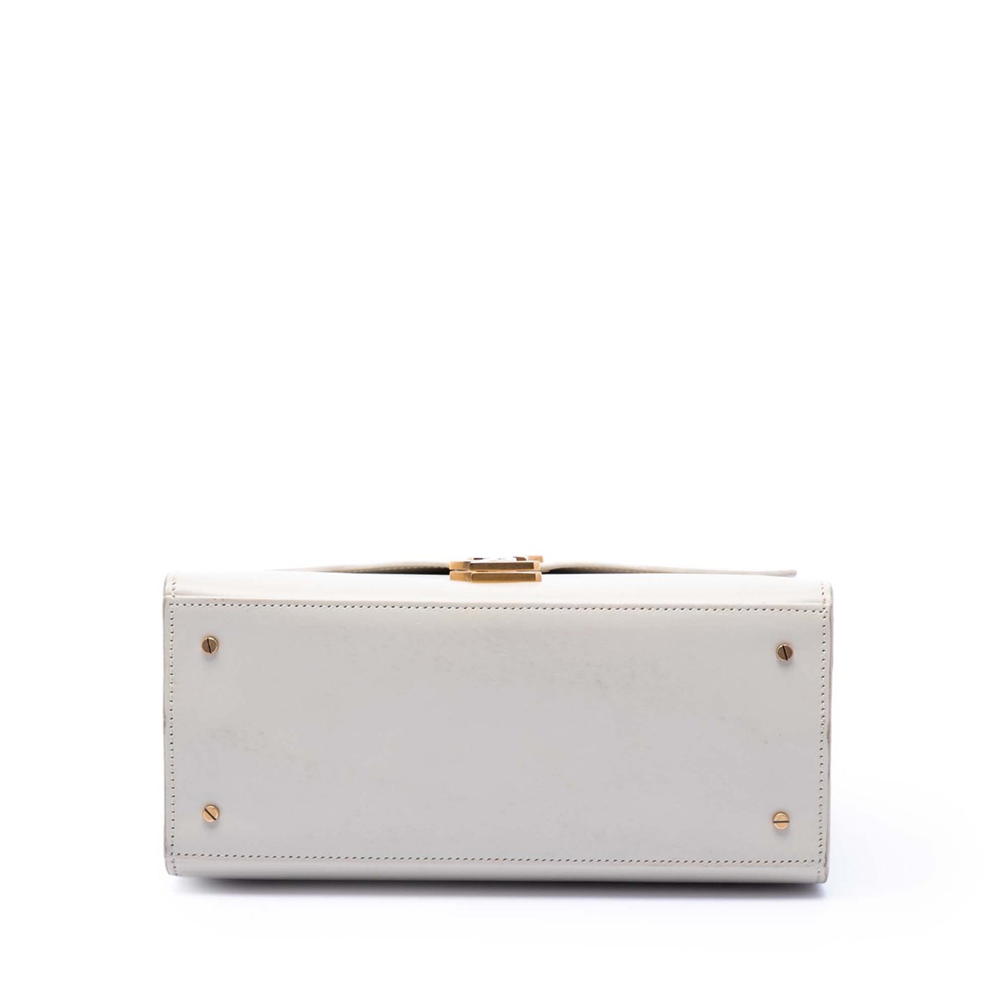Saint Laurent Medium Smooth Calfskin Classic Monogram Cassandra Top Handle Bag