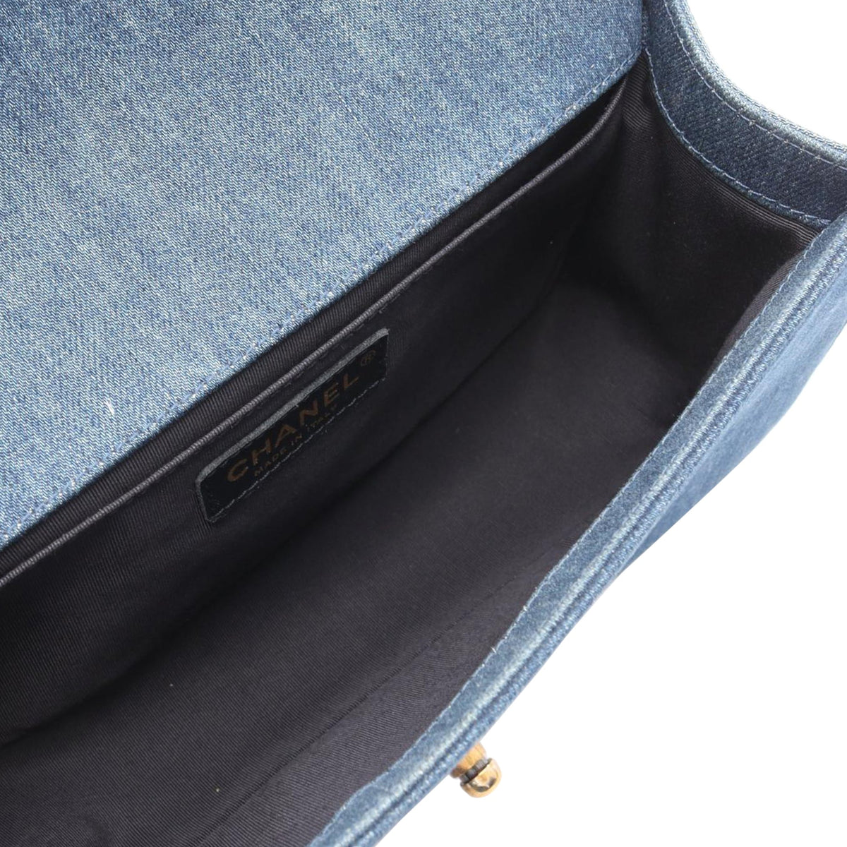 Chanel Old Medium Patchwork Denim Boy Flap