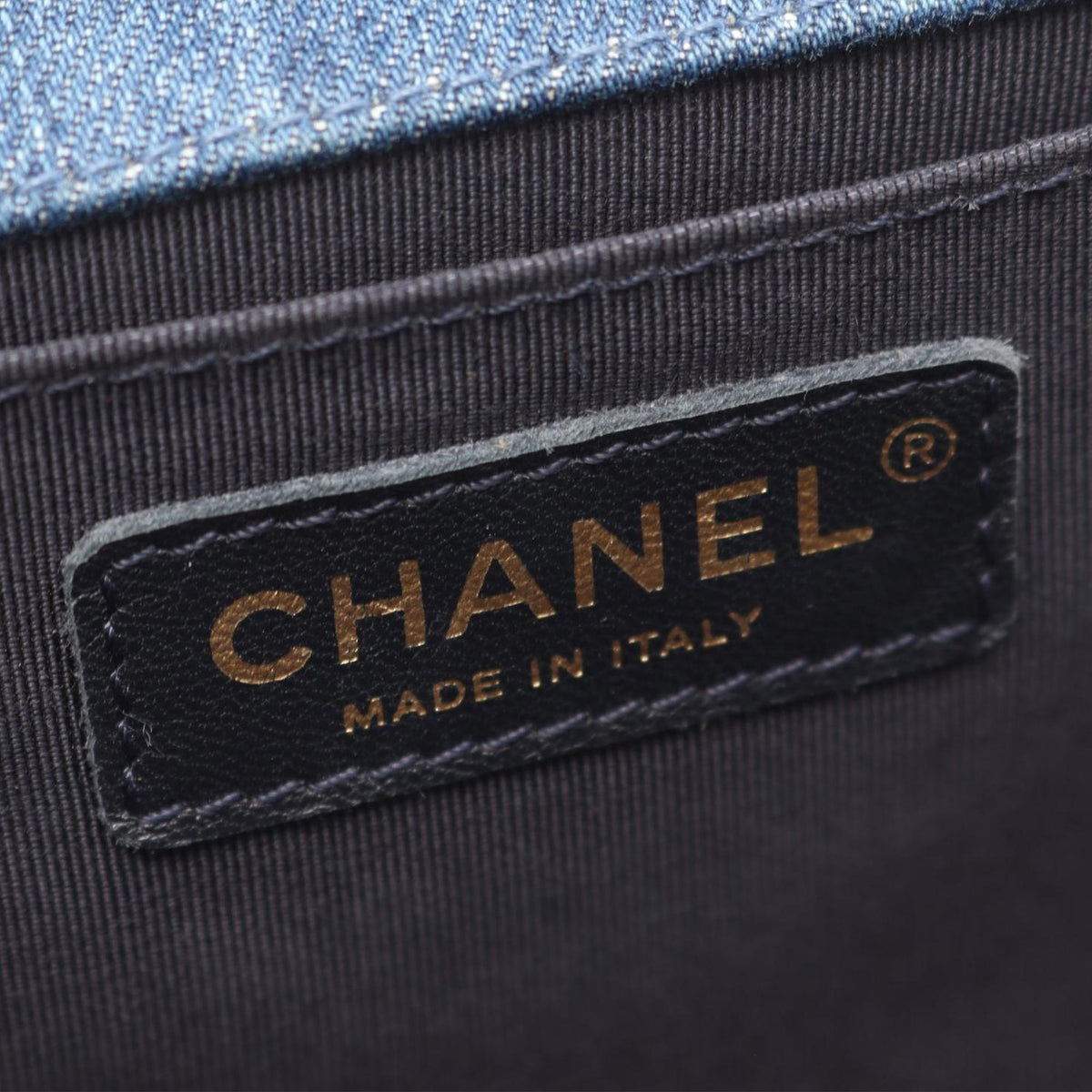 Chanel Old Medium Patchwork Denim Boy Flap