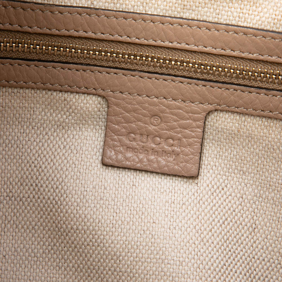 Gucci GG Canvas Dressage Hobo — Beige