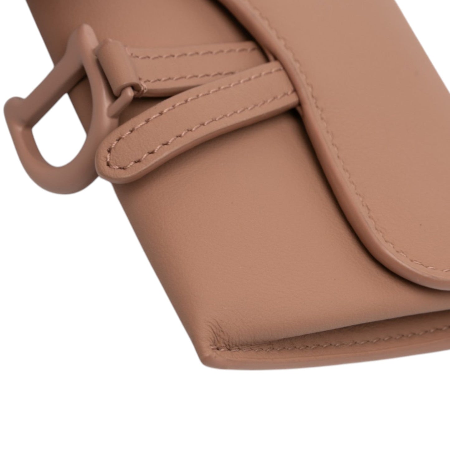 Nano Ultra Matte Calfskin Saddle Chain Pouch